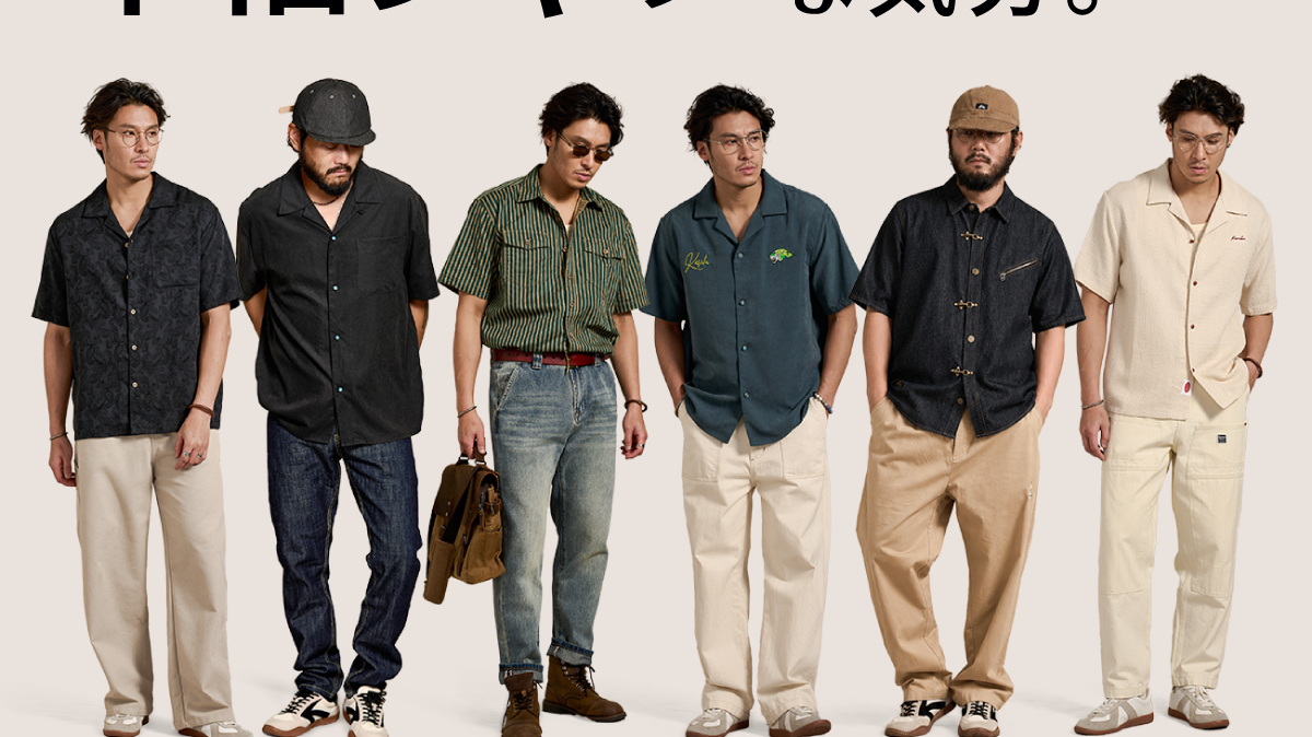 Tシャツより、半袖シャツな気分。