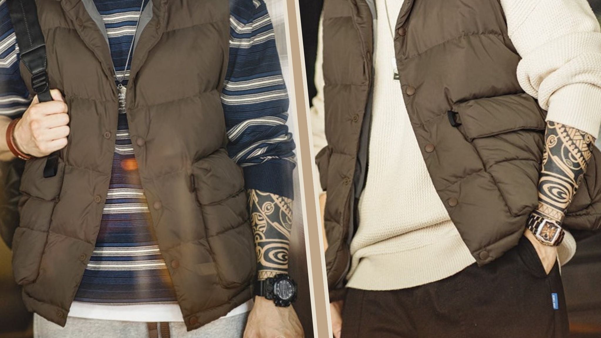 ダウンベストは春先スタイルの救世主