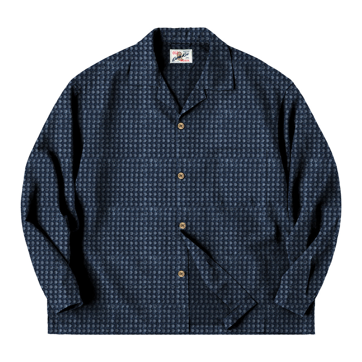 予約】オーダーメイド生地 先染めドット柄ジャカード織りリネン混紡