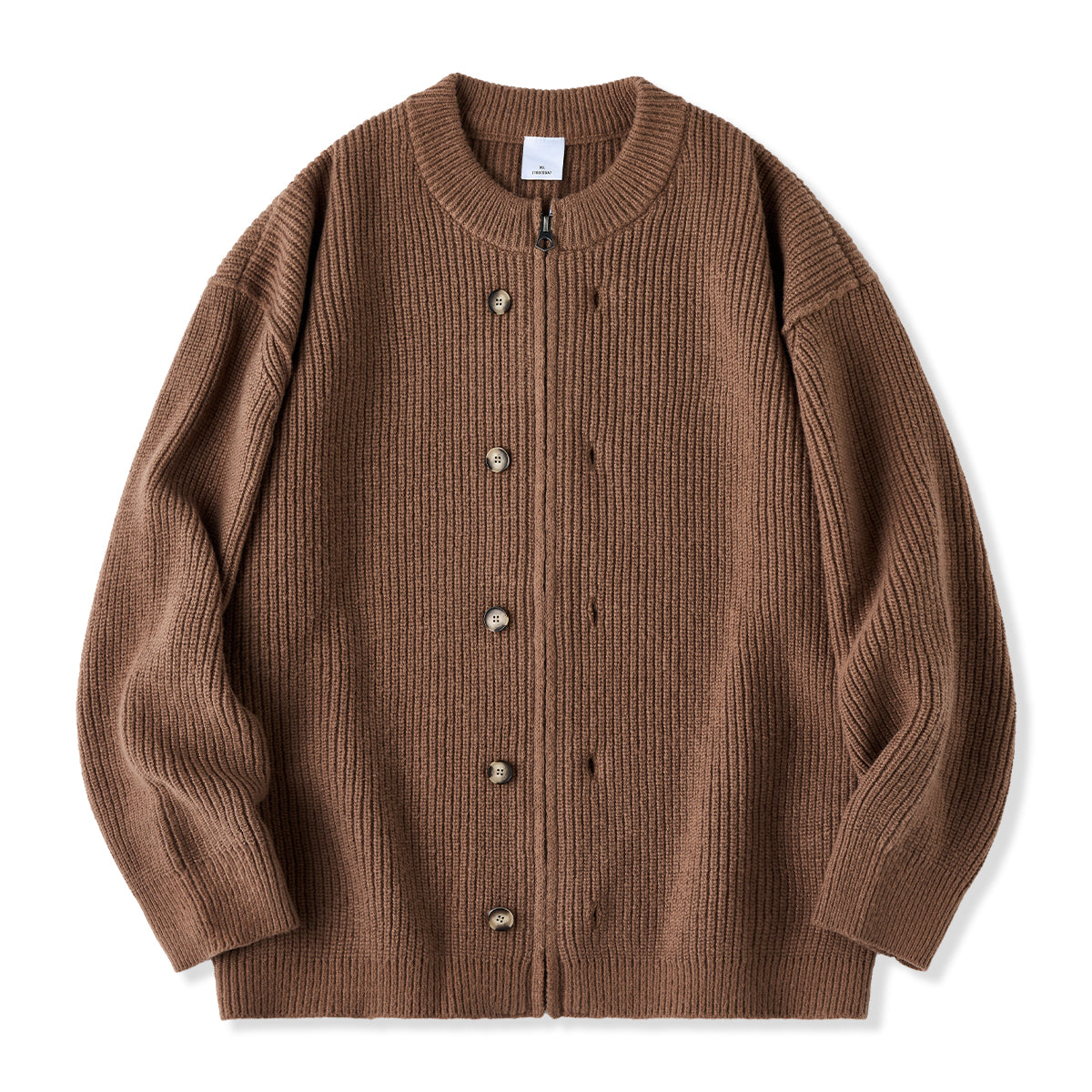 STONE  グレー リブ編みセーター ZARA - ZARA グレー リブ編みセーター 86cm 長袖 薄手ニット 可愛い