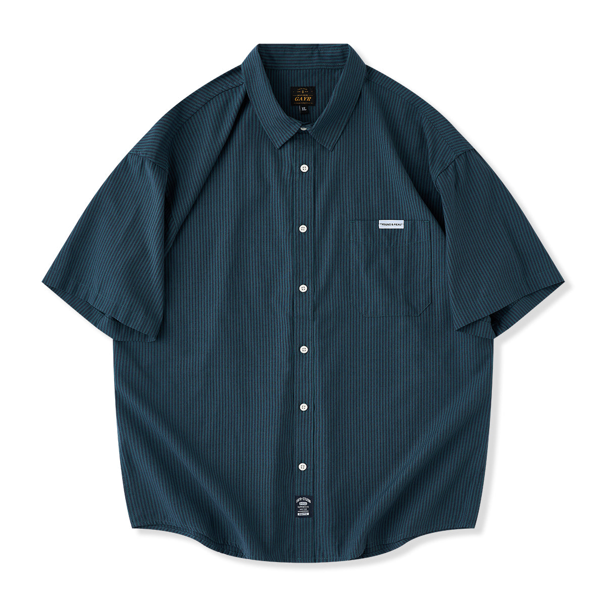 細ストライプ ドロップショルダーシャツ – Karakubuy