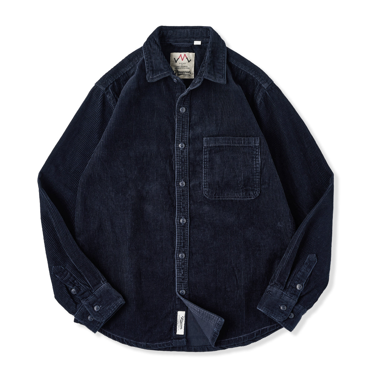 6色展開 ワンポケット付きコーデュロイ長袖シャツ – Karakubuy