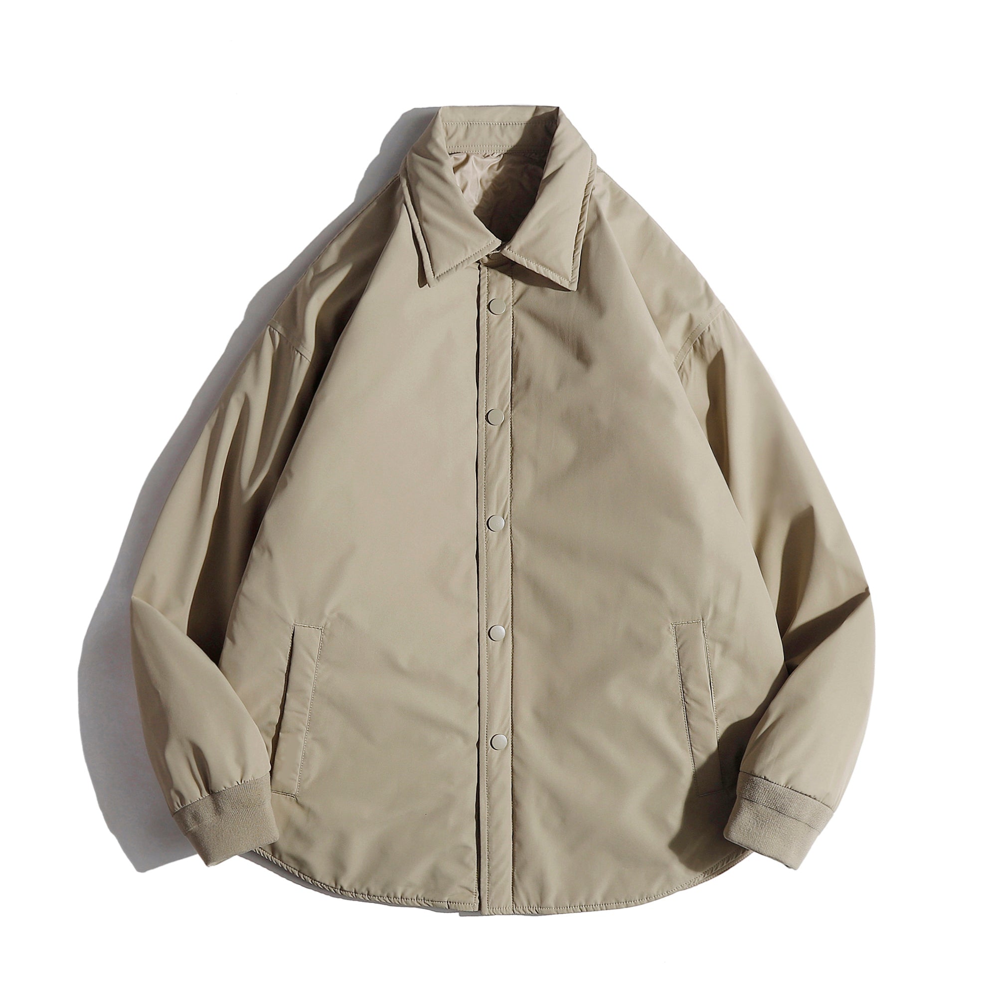 ワンポイント刺繍入り スナップボタンダウンジャケット – Karakubuy