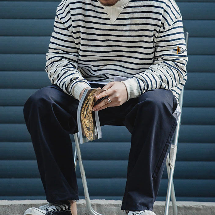 レトロゆったりカジュアルイージーパンツ