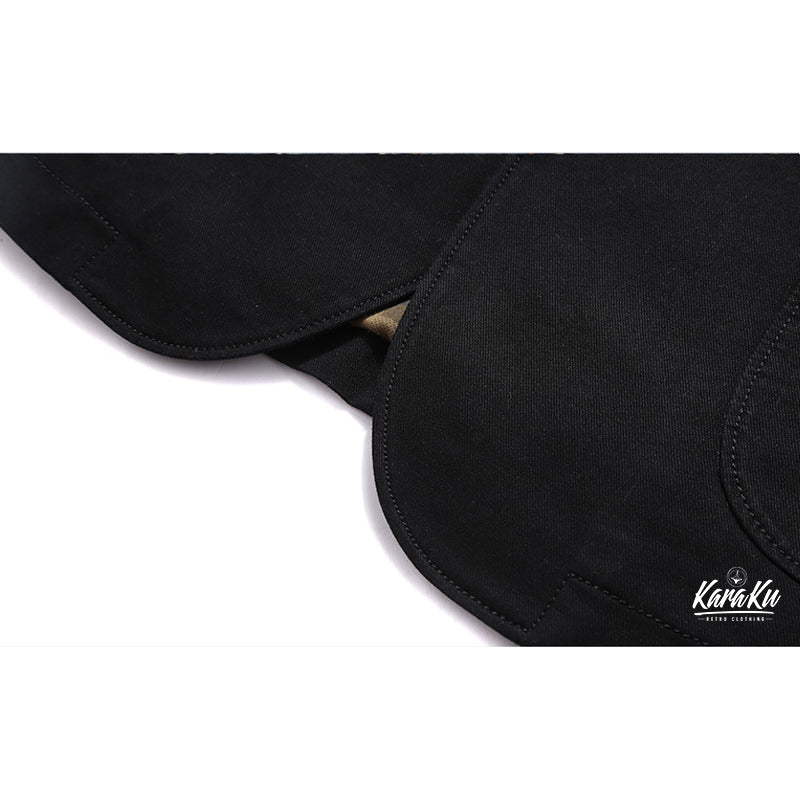 裏チェック柄 コットンブレザージャケット