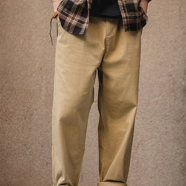 レトロゆったりカジュアルイージーパンツ