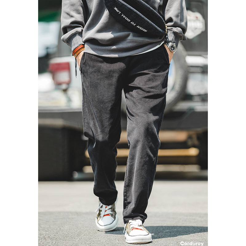 コーデュロイワイドパンツ