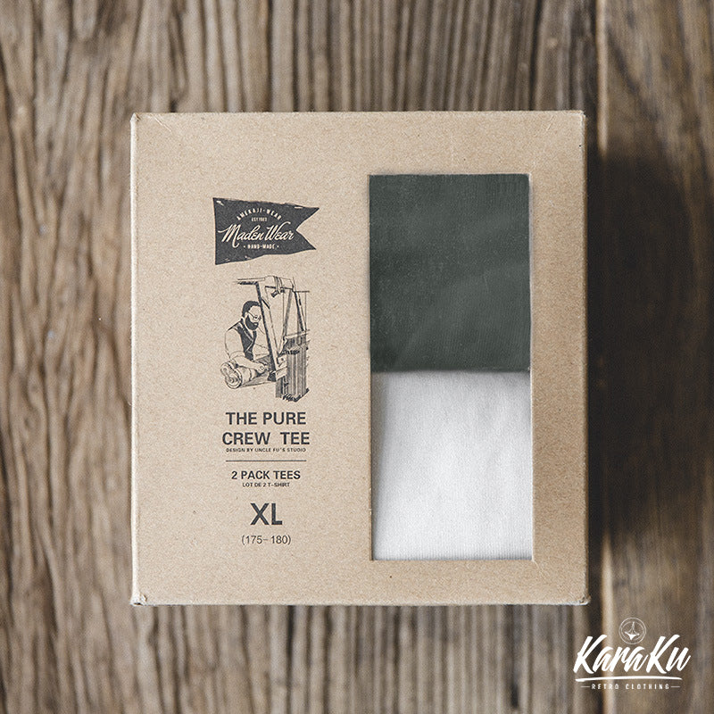 【Classic】2枚組!アメリカンレトロコットン100%半袖Tシャツ