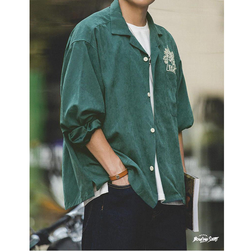 ボウリング キューバン カラー シャツ