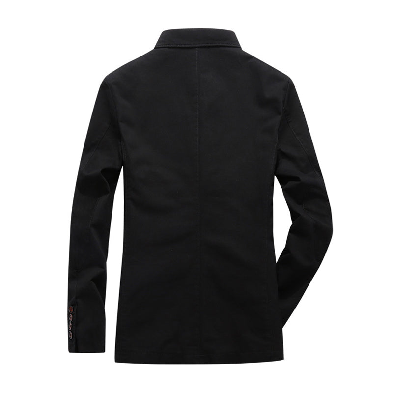 裏チェック柄 コットンブレザージャケット