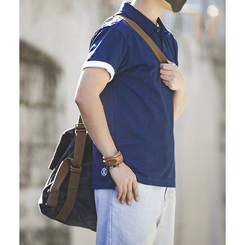 インディゴ ポロシャツ