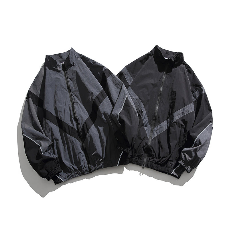 配色切替 速乾機能マウンテンジャケット