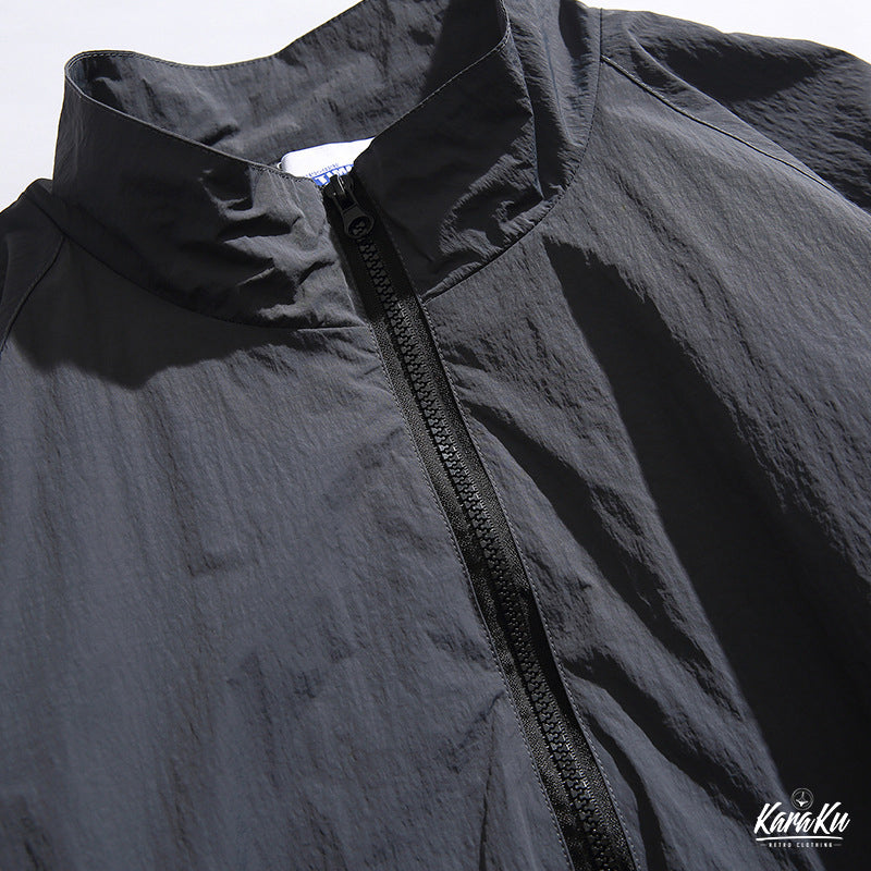 配色切替 速乾機能マウンテンジャケット