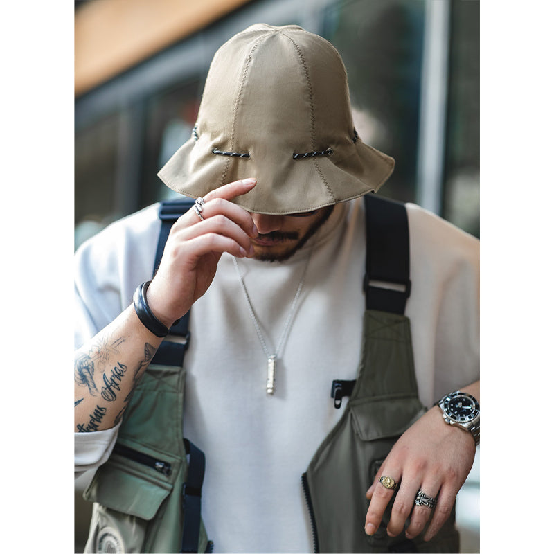 リバーシブル仕様 機能バケットハット【ハット&ウォレット両用】