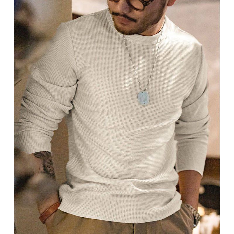 ワッフル 単色ヘビーウェイトロンT