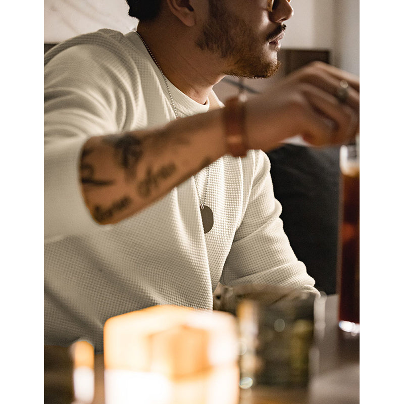 ワッフル 単色ヘビーウェイトロンT