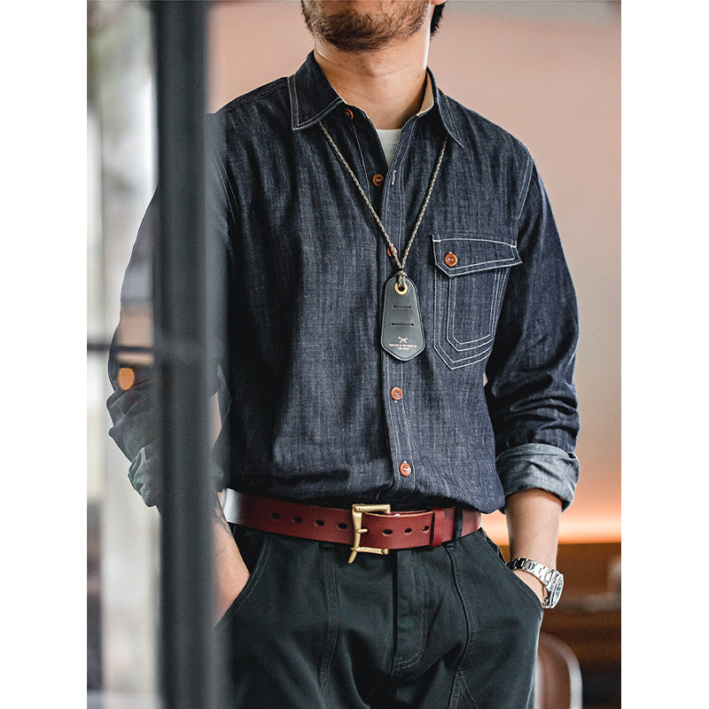 今大人気!海軍CPOデニムシャツ