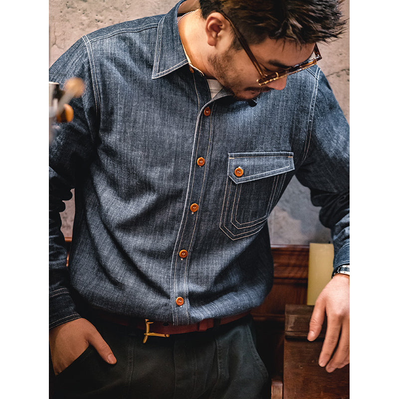 今大人気!海軍CPOデニムシャツ