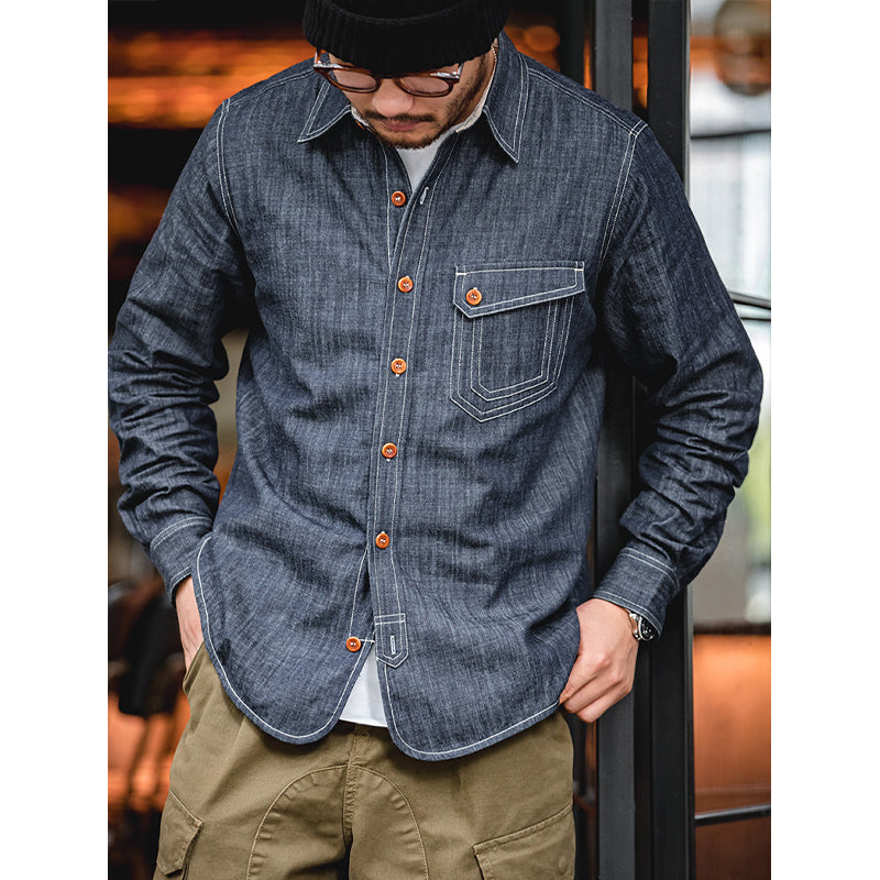 今大人気!海軍CPOデニムシャツ