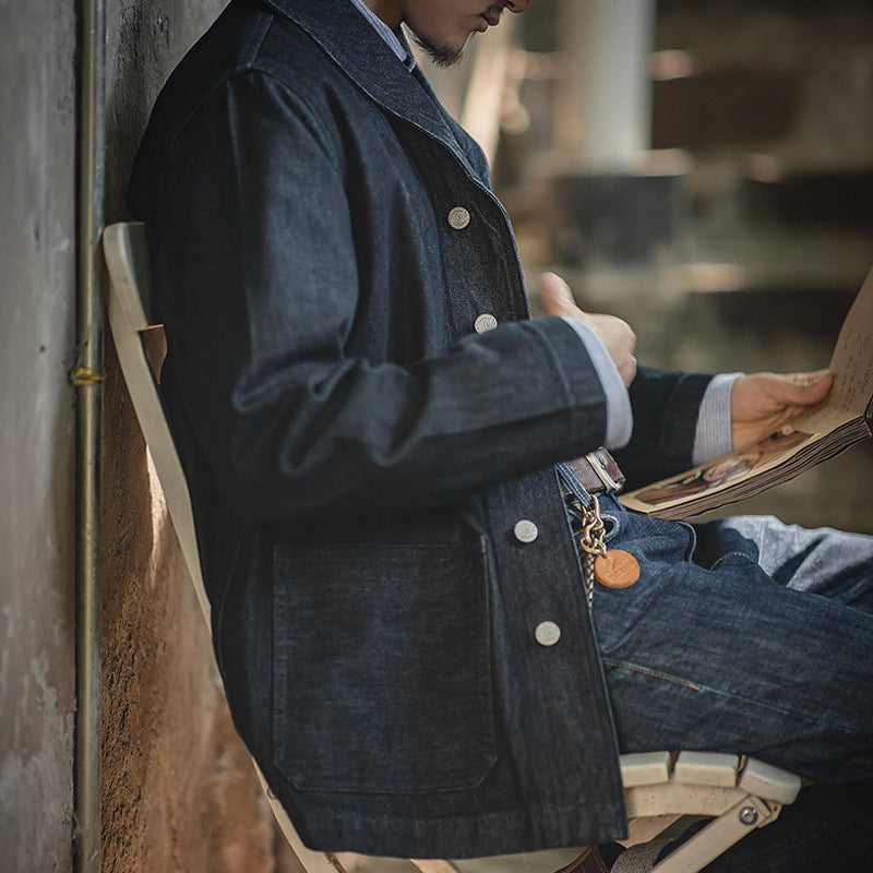 13.5ozデニムジャケット カバーオール