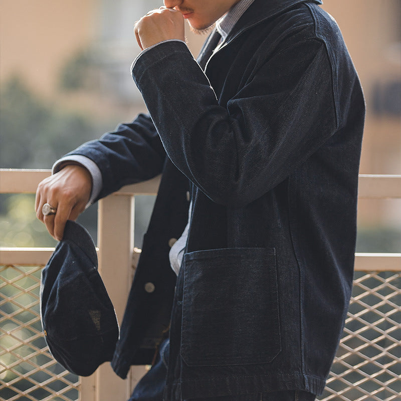 13.5ozデニムジャケット カバーオール