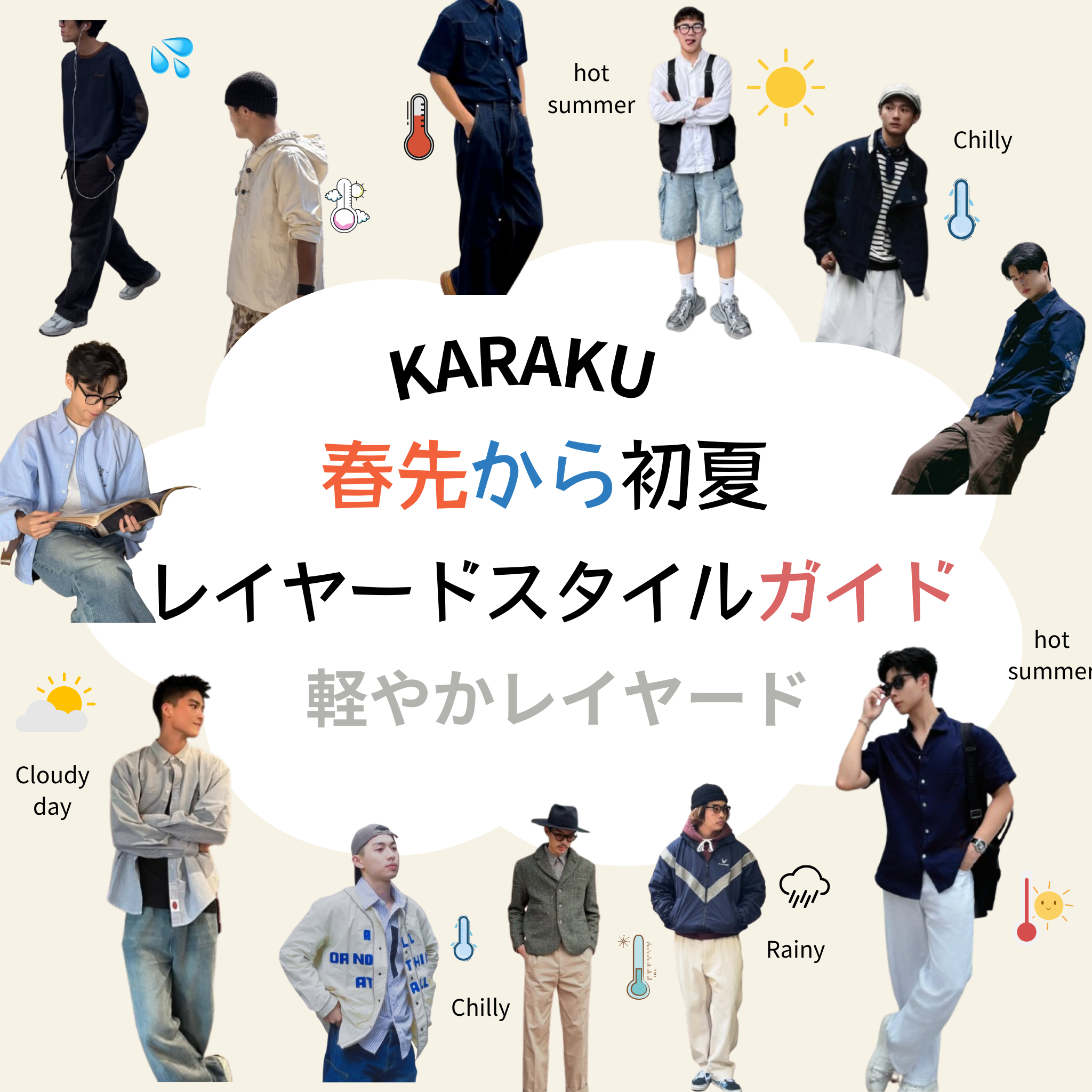 春先～初夏の気温別おすすめトップス