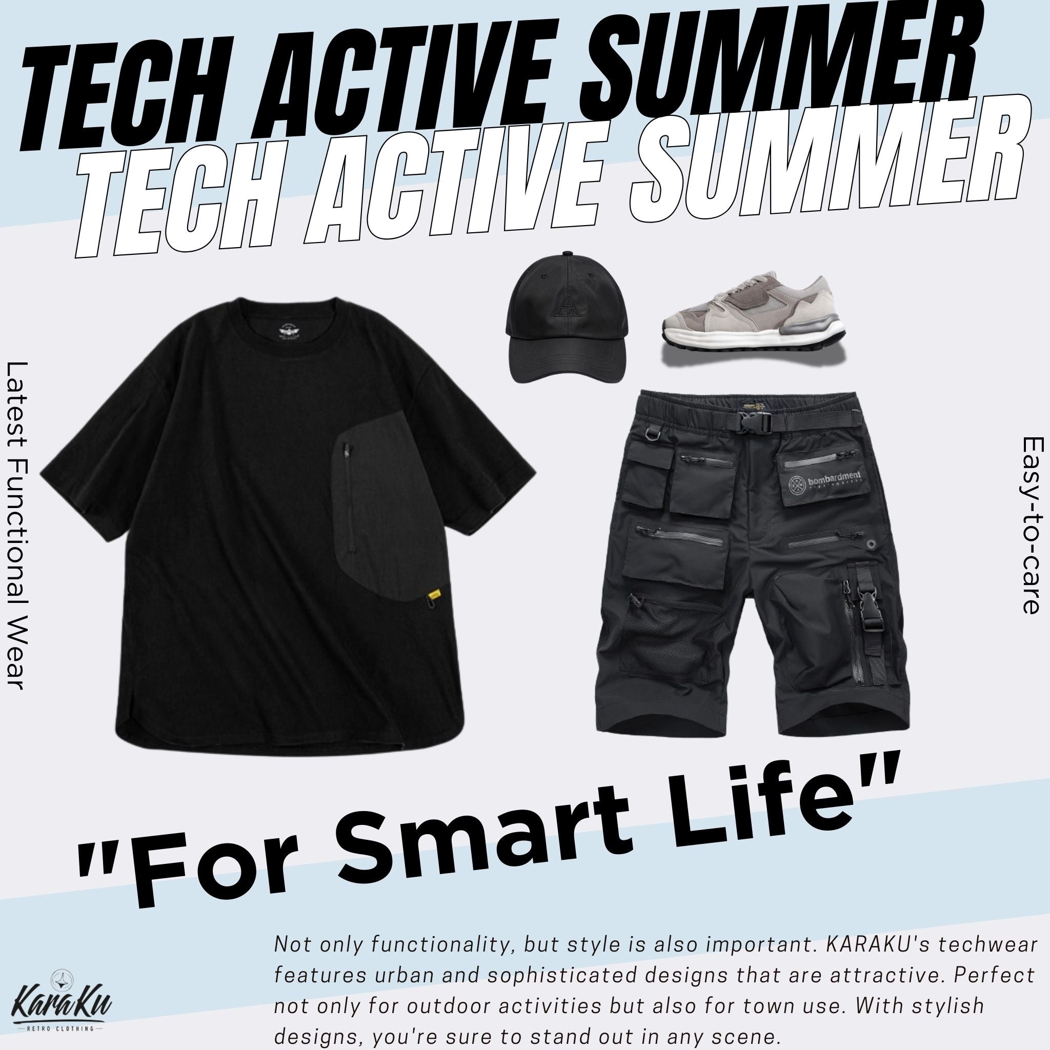 夏をよりアクティブに！Techwear Active Summerの新次元