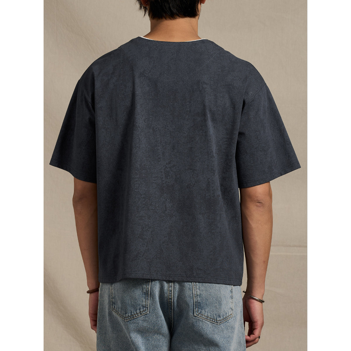 SORONA®涼感機能 刺繍入りハーフジップフェイクレイヤードTee – Karakubuy