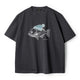 「ニット帽をかぶった深海魚」フロッキープリントコットンTee