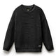 Sweater rajut leher kru kait mutiara berat