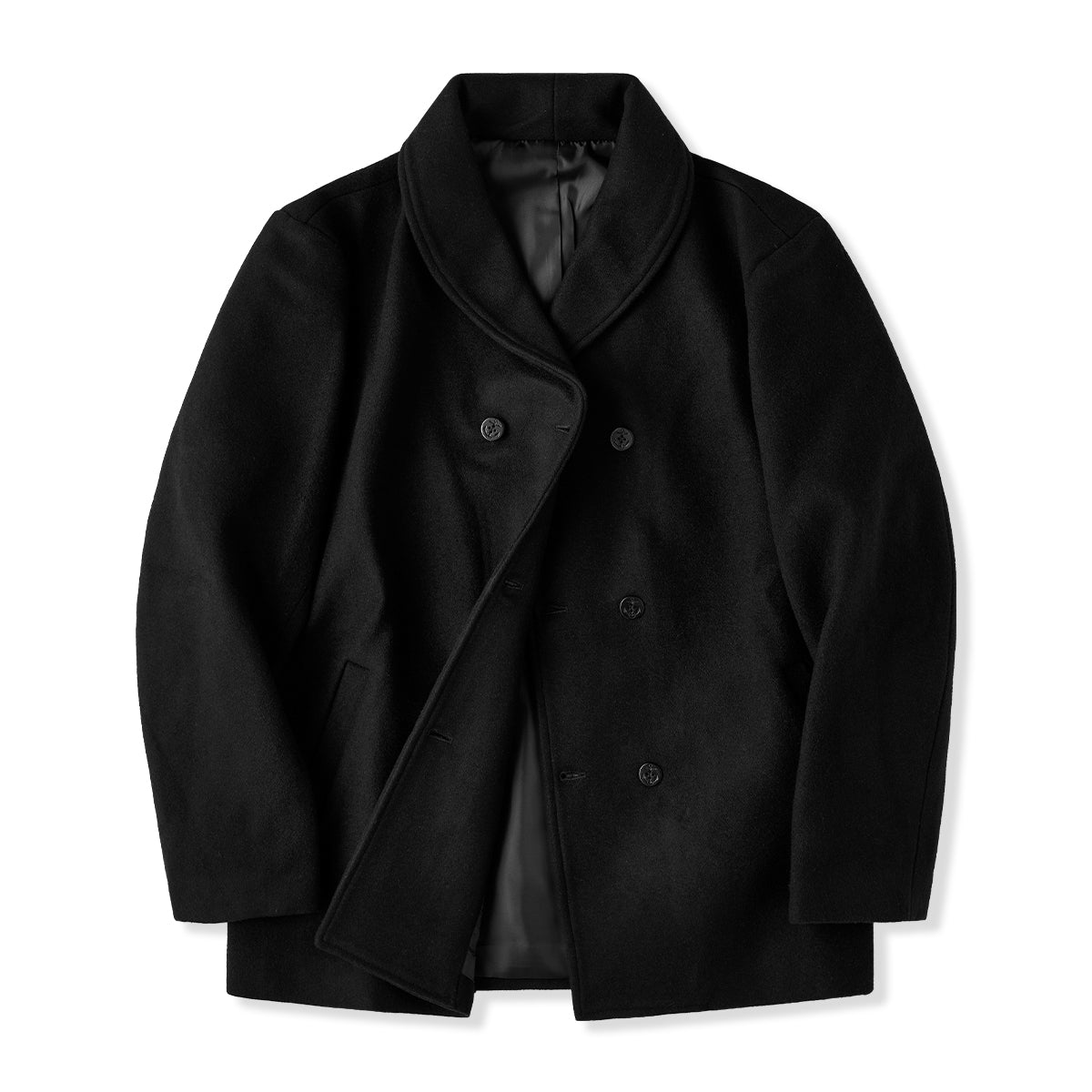 ダブルブレストショールカラーピーコート 1_779200d5-2409-402e-ab2c-