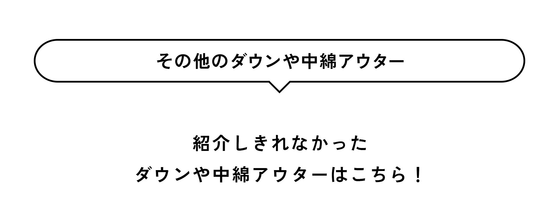 その他のダウンや中綿アウター