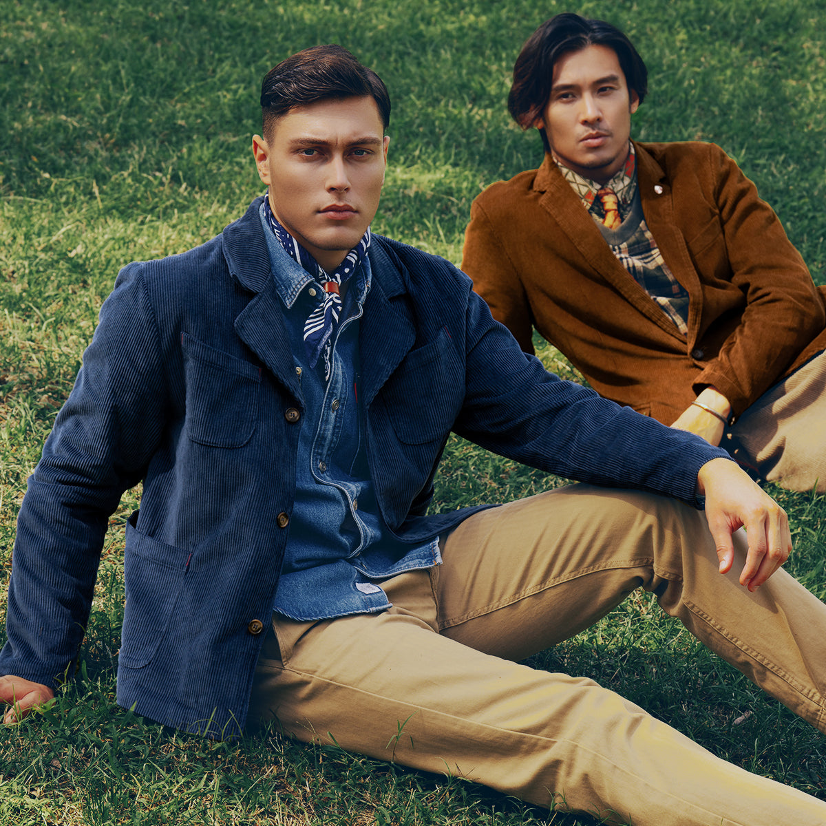 ユーズド加工 レトロストライプ柄ヘビーウェイトオーバーシャツ