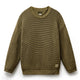 Sweater rajut leher kru kait mutiara berat