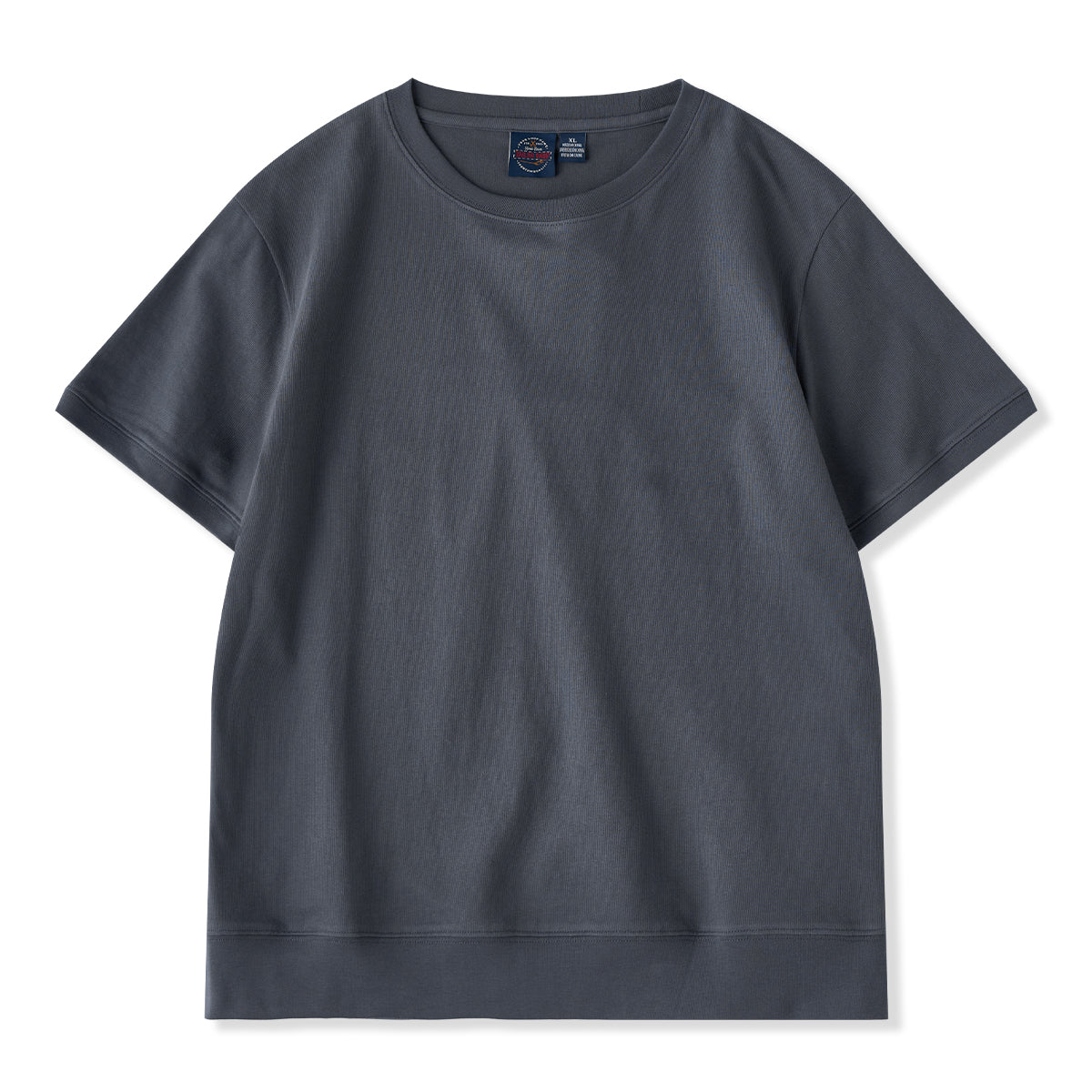 無地4色 袖・襟・裾リブ入り極細畝半袖Tee – Karakubuy
