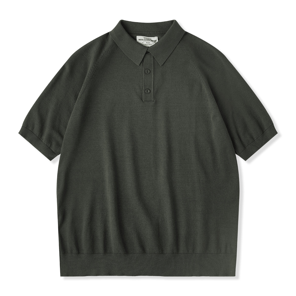 Business&Casual 無地7色ラグランスリーブニットポロシャツ – Karakubuy