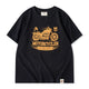 210gヘビーウェイト　バイカー定番抜染プリントコットンTee