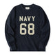 280ｇヘビーウェイト　「NAVY 68」プリントコットンロンＴ