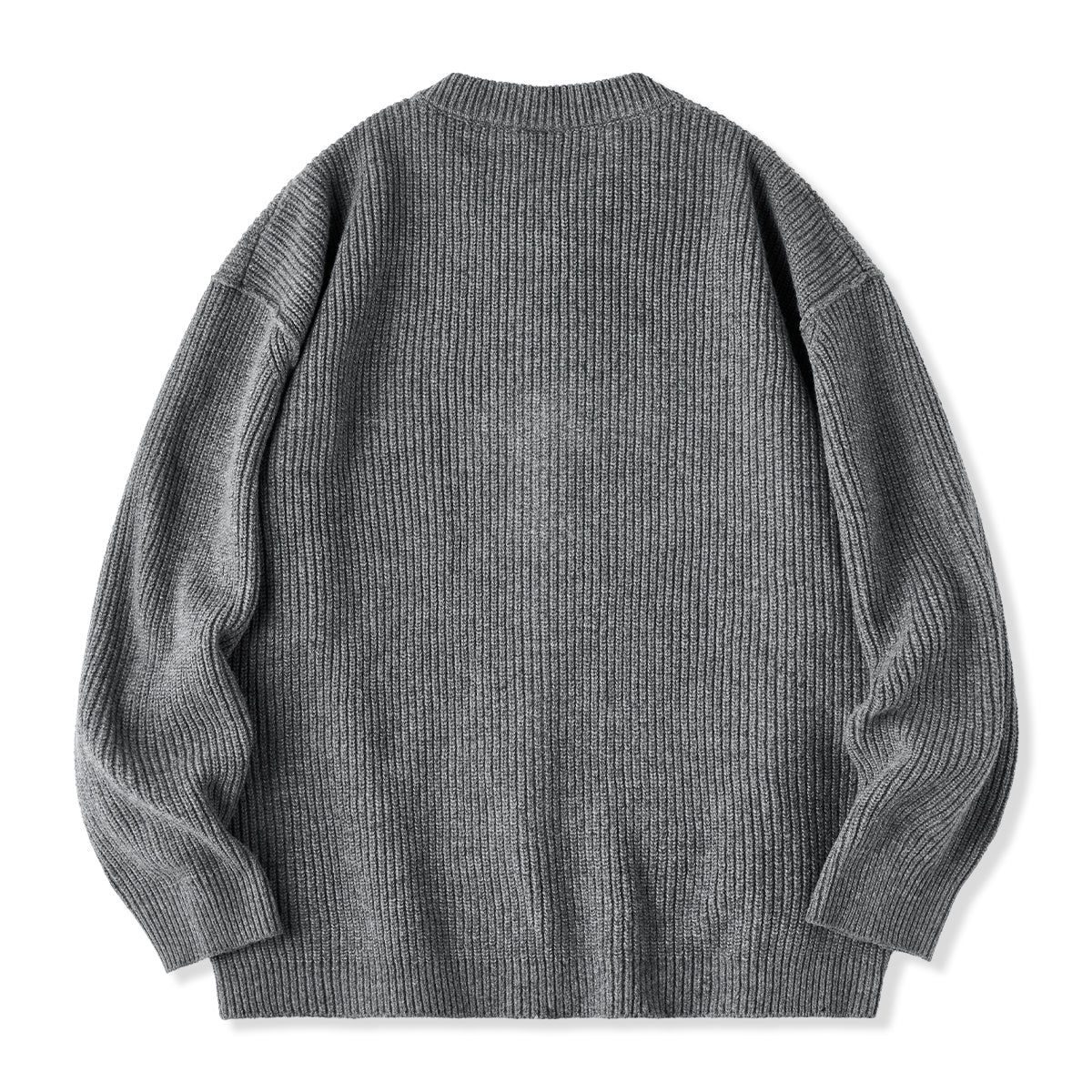 Button&Zipper 4色展開リブ編みニットカーディガン – Karakubuy