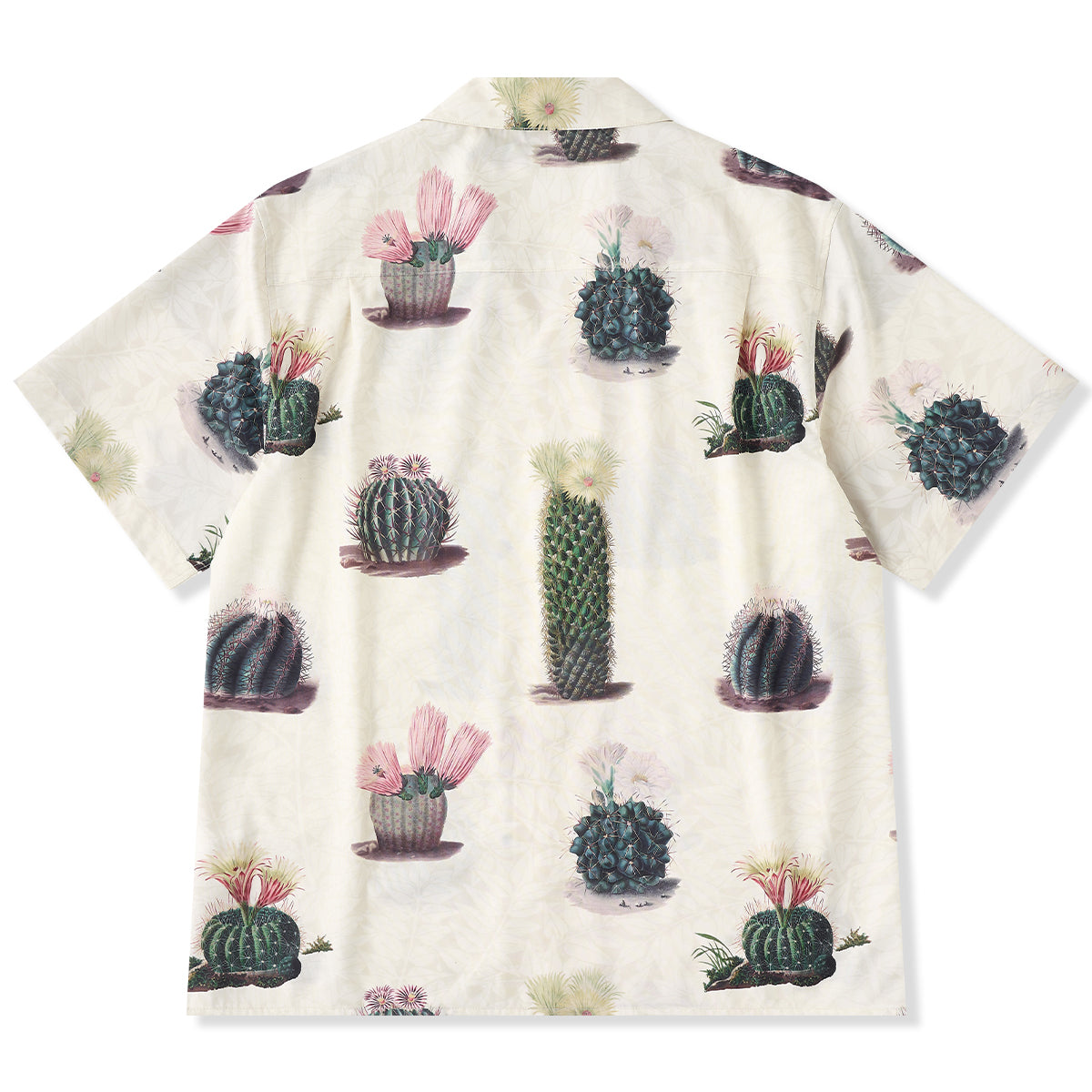 手描き水彩風「サボテン植物園」キューバカラーアロハシャツ – Karakubuy
