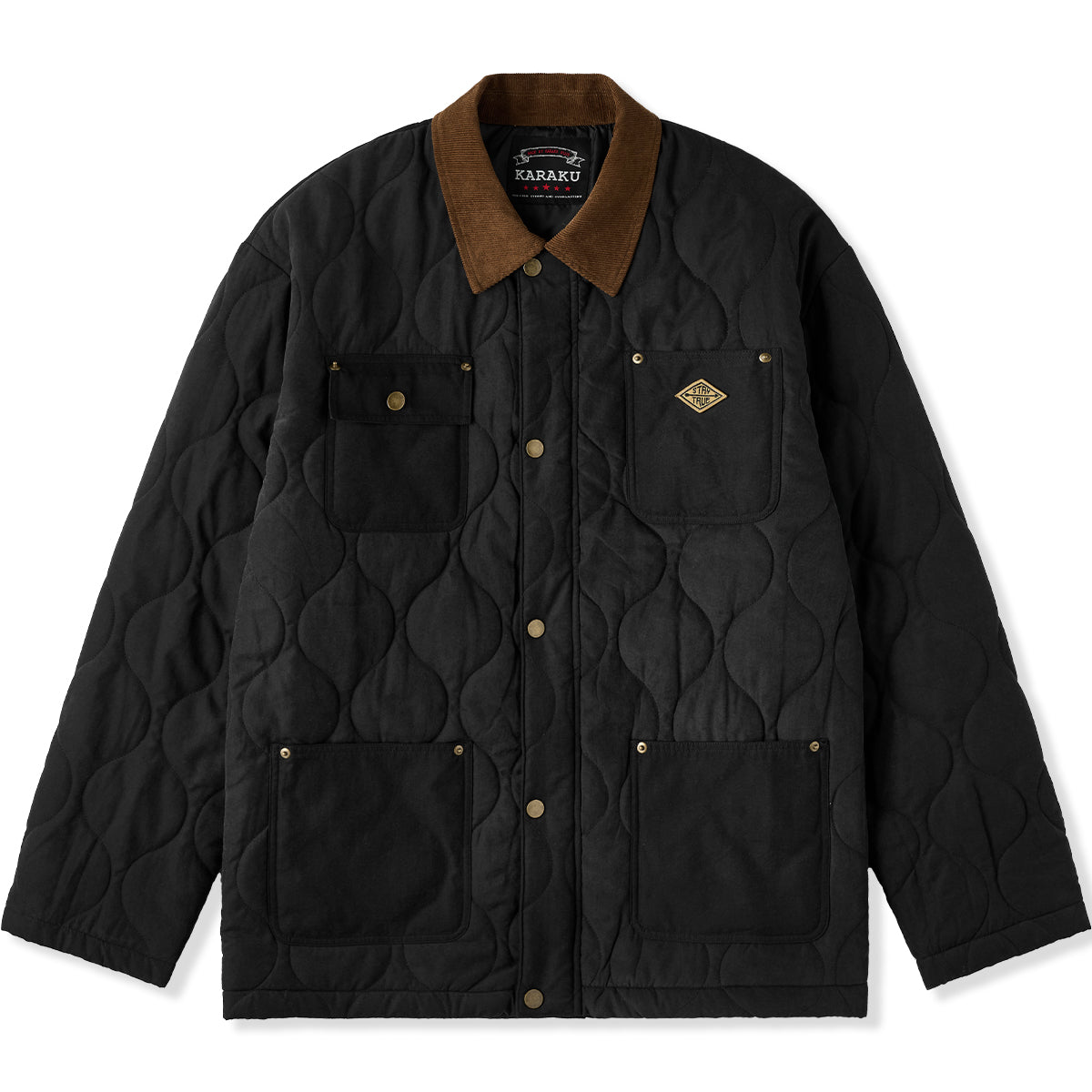 予約】襟コーデュロイ 4-pocketひょうたんキルトピーチスキン