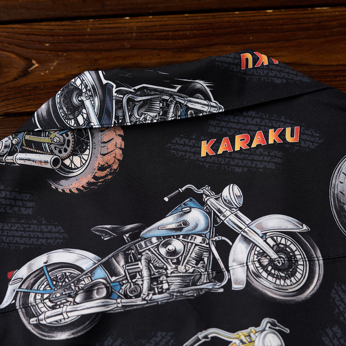 モーターサイクルカルチャー総柄アロハシャツ – Karakubuy