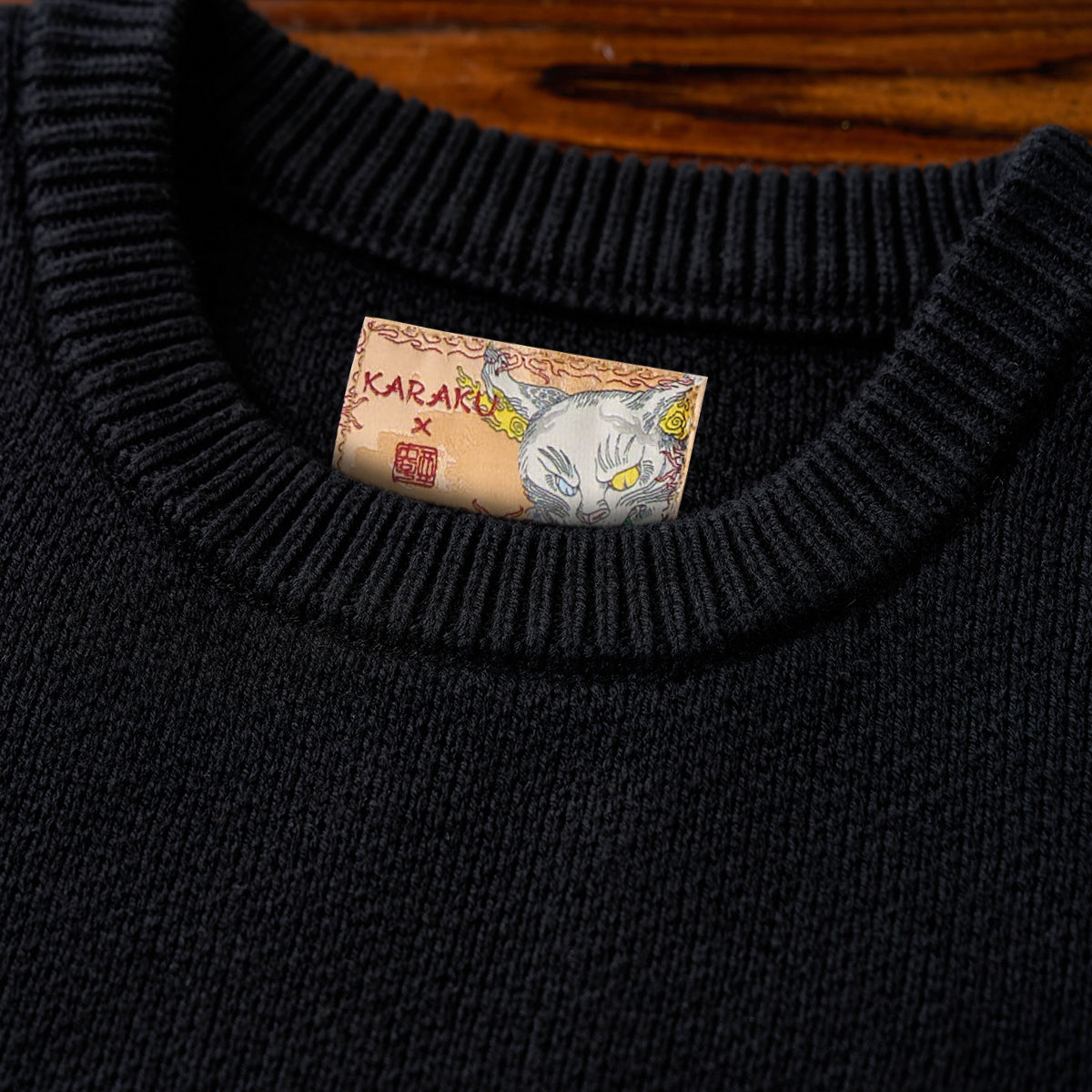 KARAKU×石黒亜矢子「毒つる茸」刺繡入りニットセーター – Karakubuy