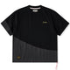 再構築　コットン天竺 × デニム切替アシンメトリーTee