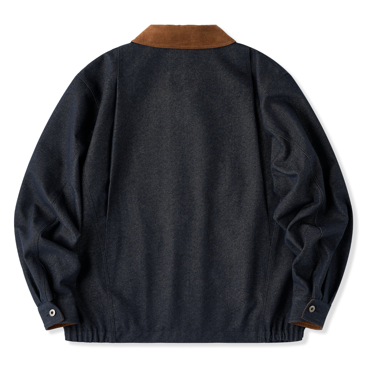 襟・袖裏コーデュロイ 「KaraKu」刺繡入り裏ペイズリー総柄デニム