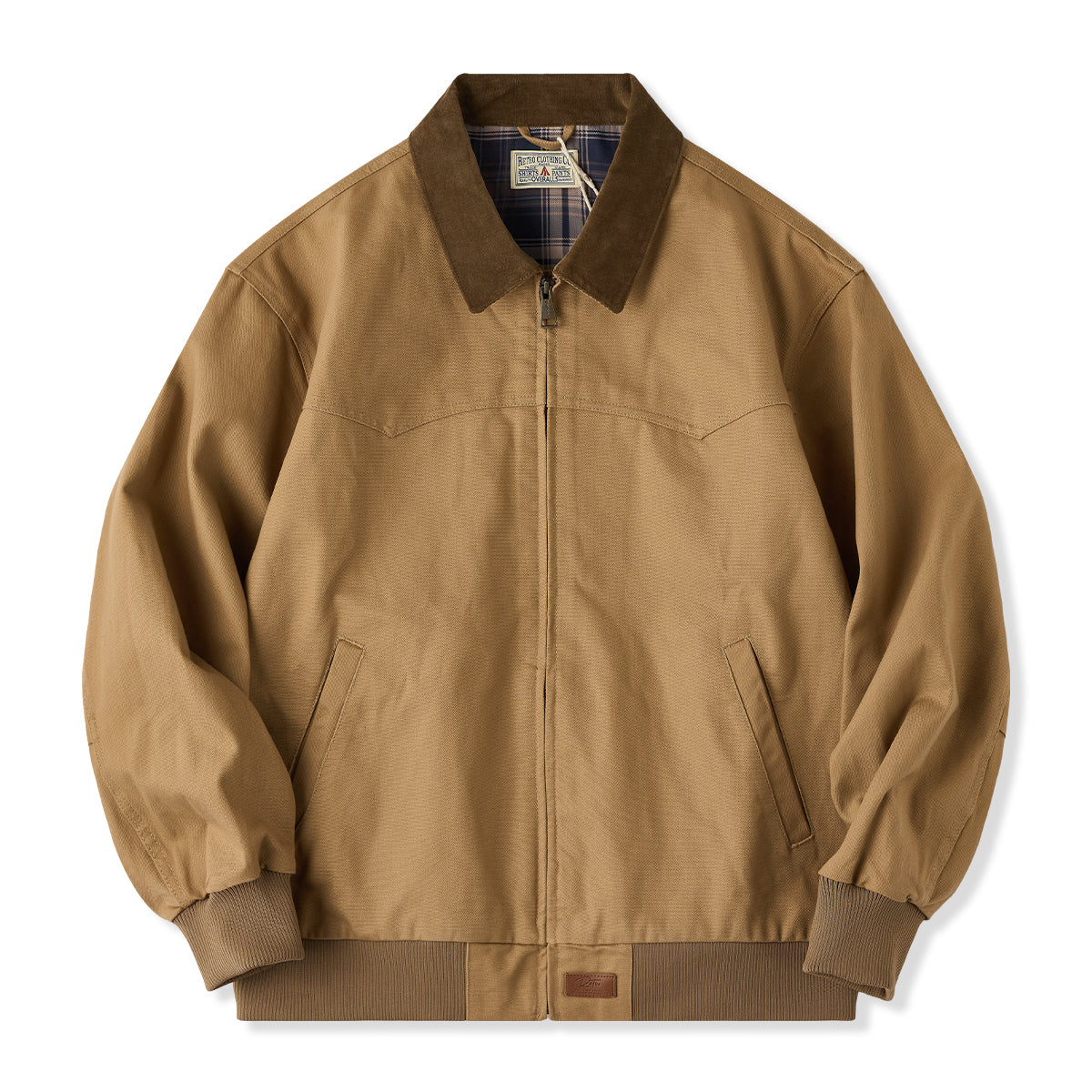 古着 サンタフェジャケット ダック地 XLコーデュロイ襟 ブラウン アメカジ Carhartt（カーハート） 古着 80年代 サンタフェジャケット ダック