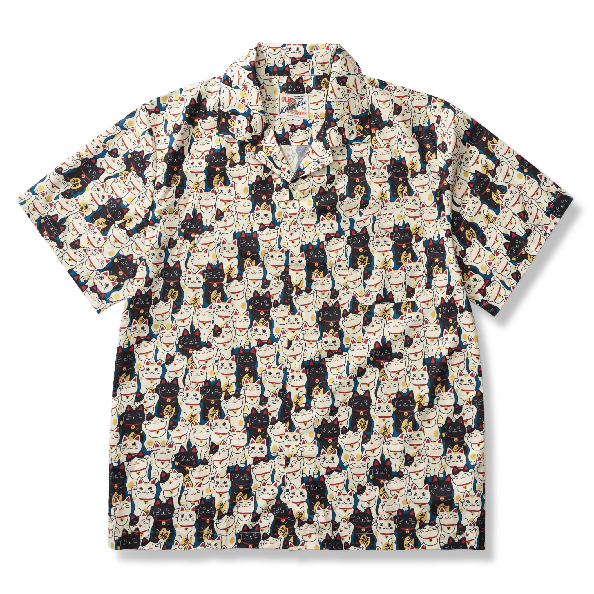 江戸時代「招き猫」総柄アロハシャツ – Karakubuy