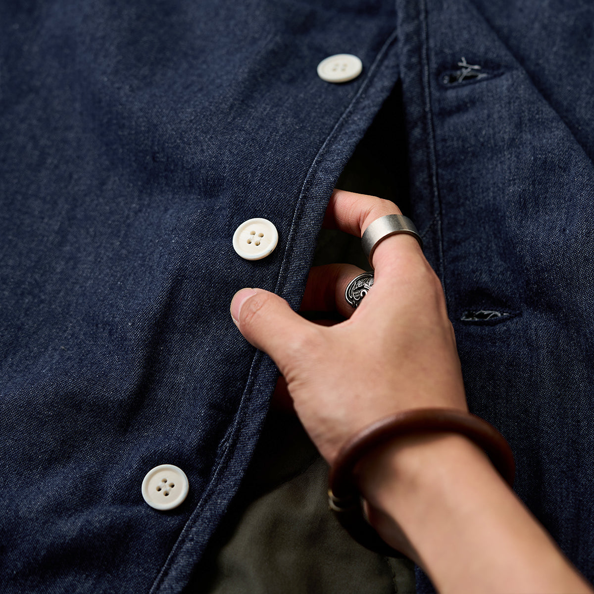 裏キルティング 中綿ライナーデニムジャケット – Karakubuy