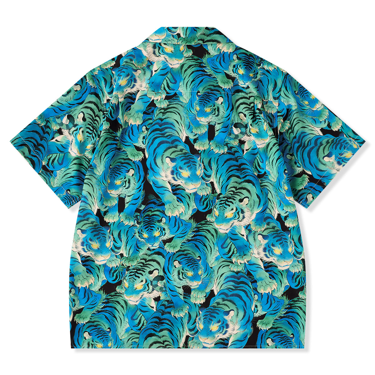 光る目をした虎たち」総柄 浮世絵風アロハシャツ – Karakubuy