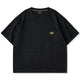 「STAY TRUE」刺繍ワッペン　エスニック調幾何学柄ジャカード織りポケットTee